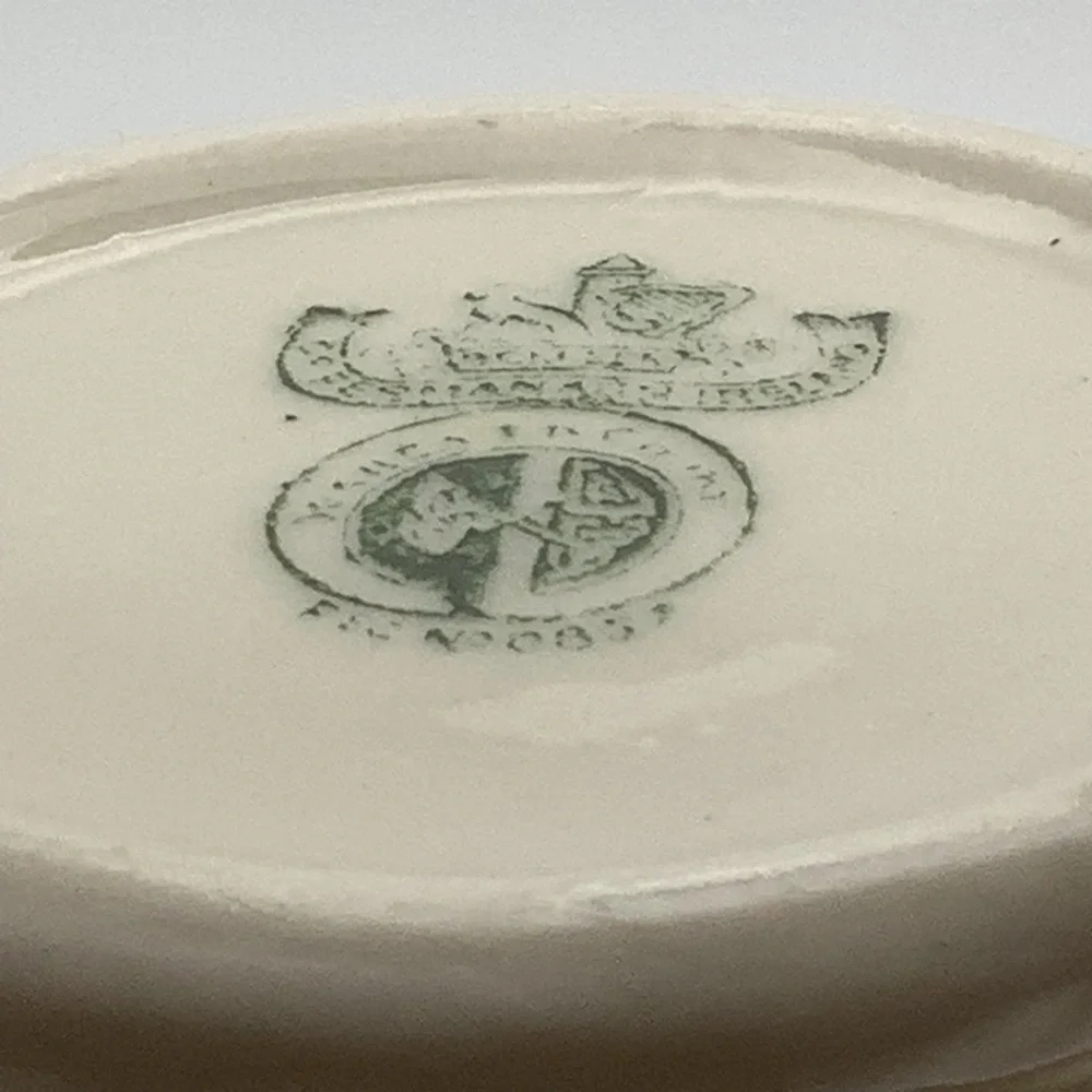 Vintage Belleek Ireland Yellow Ribbon Vase